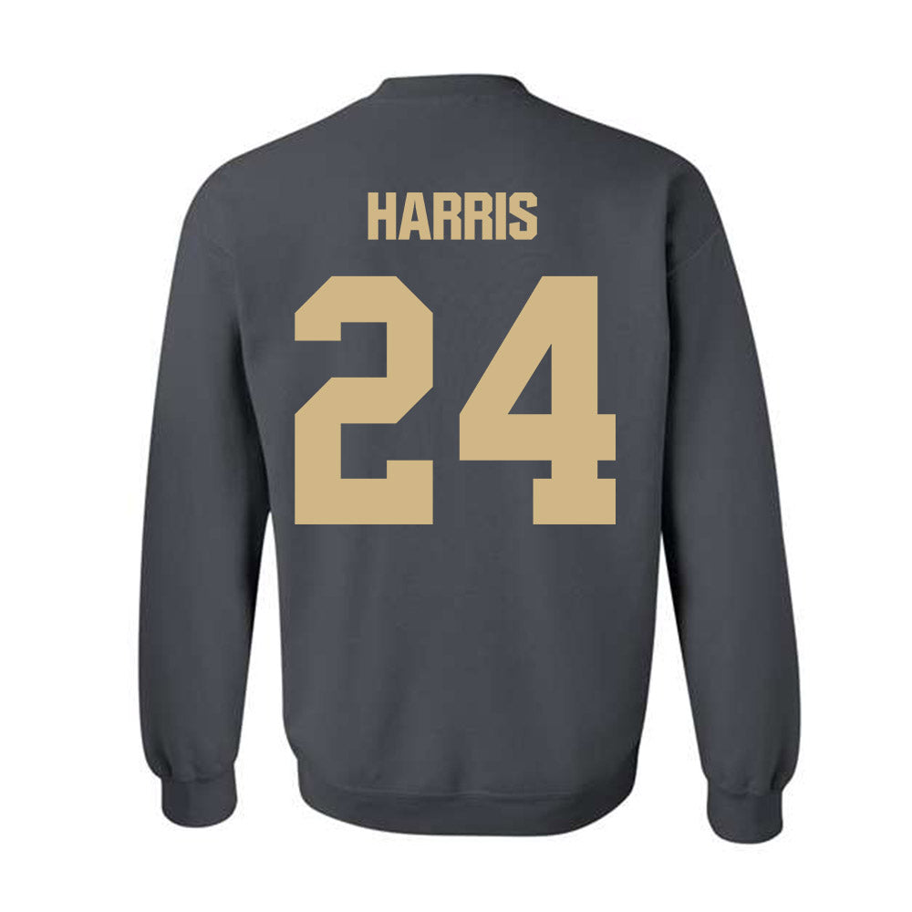 Purdue - NCAA Men's Basketball : Gicarri Harris - NCAA® March Madness® 2025 Shersey Crewneck Sweatshirt-1
