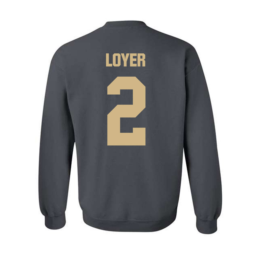 Purdue - NCAA Men's Basketball : Fletcher Loyer - NCAA® March Madness® 2025 Shersey Crewneck Sweatshirt-1