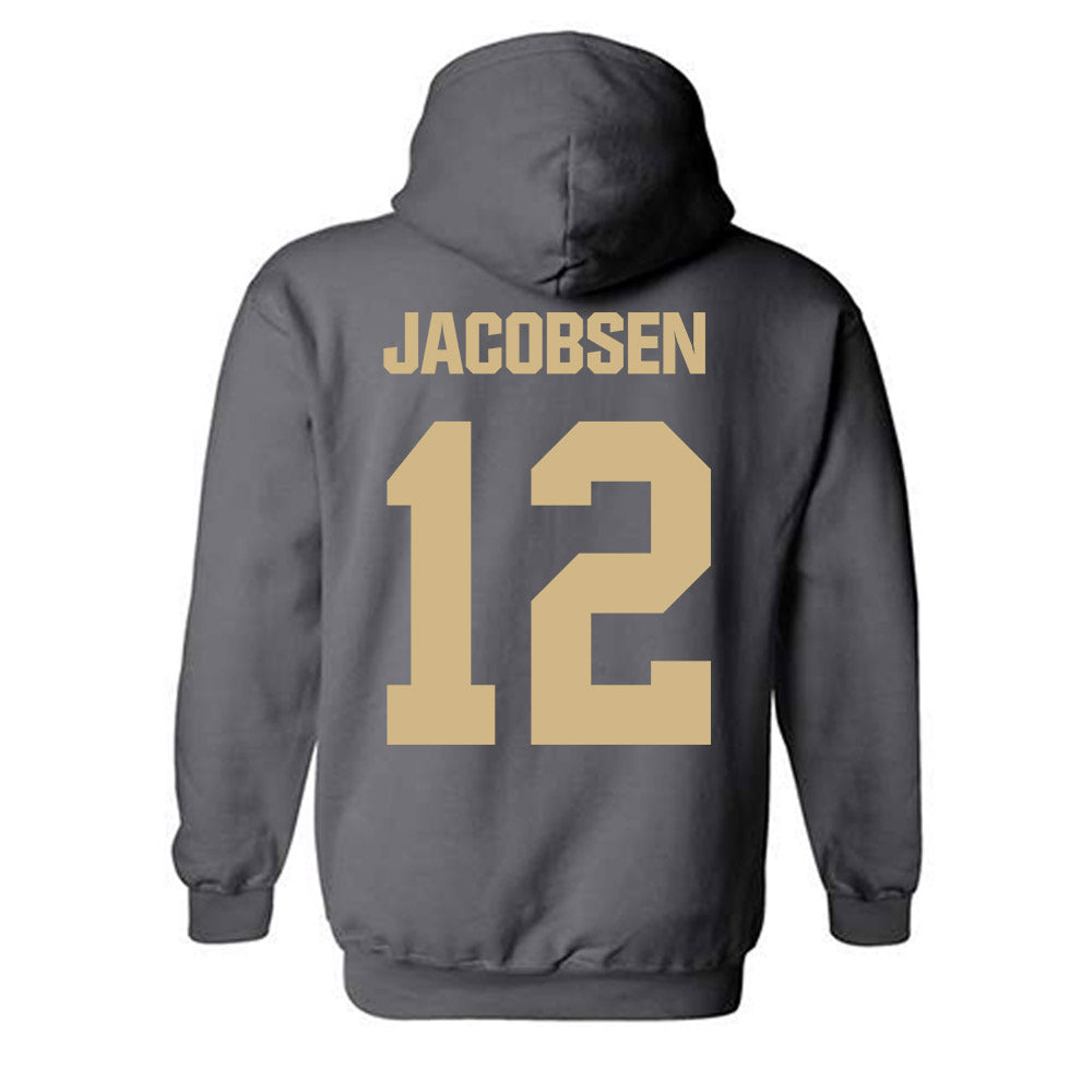 Purdue - NCAA Men's Basketball : Daniel Jacobsen - NCAA® March Madness® 2025 Shersey Hooded Sweatshirt-1