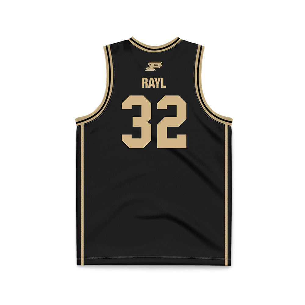 Purdue - NCAA Men's Basketball : Jace Rayl - NCAA® March Madness® 2025 Black Basketball Jersey-1