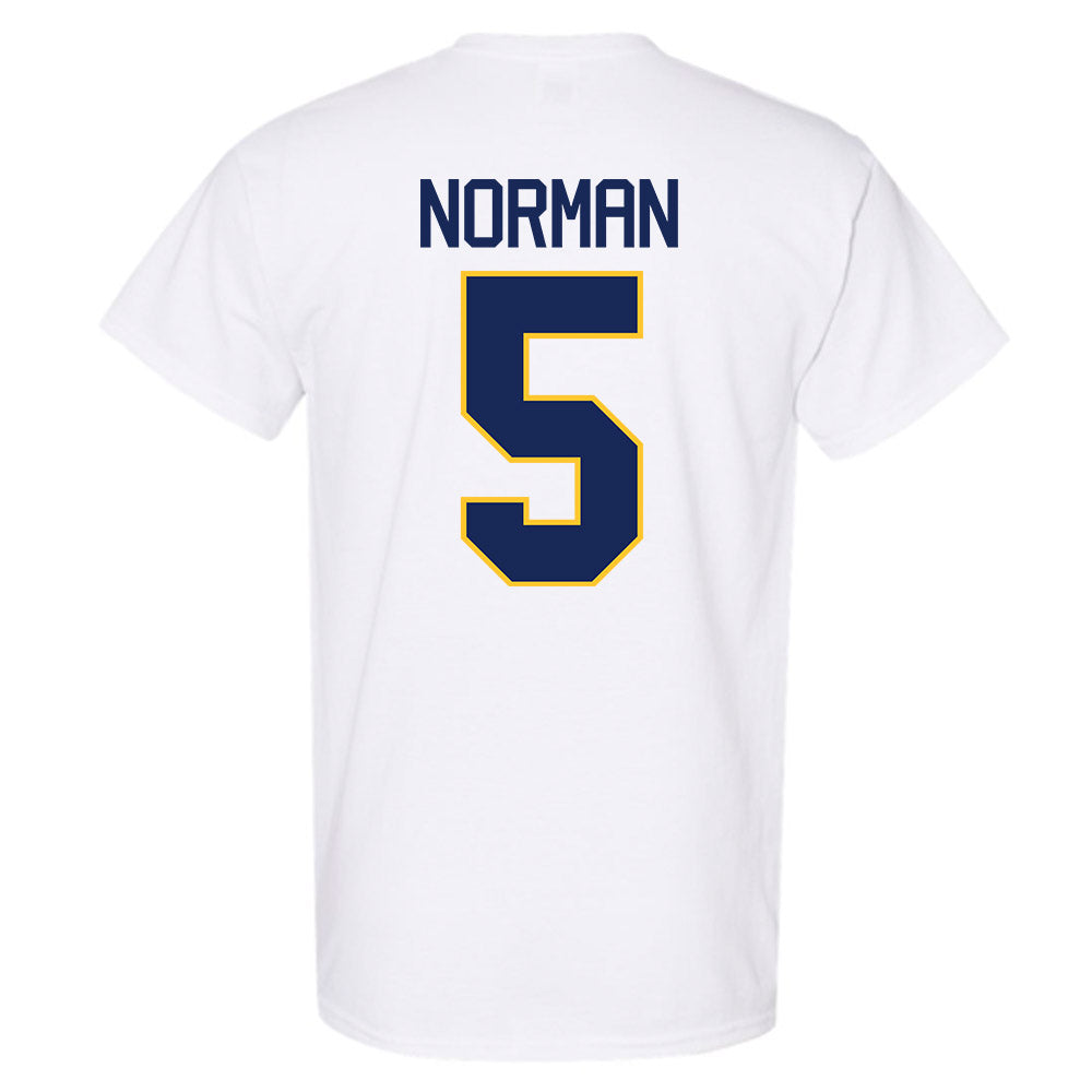 Marquette - NCAA Men's Basketball : Tre Norman - NCAA® March Madness® 2025 Shersey T-Shirt-1