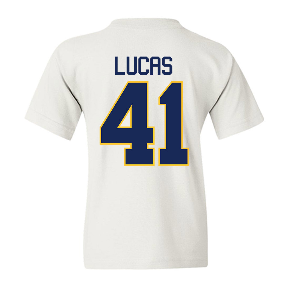 Marquette - NCAA Men's Basketball : Jonah Lucas - NCAA® March Madness® 2025 Shersey Youth T-Shirt-1