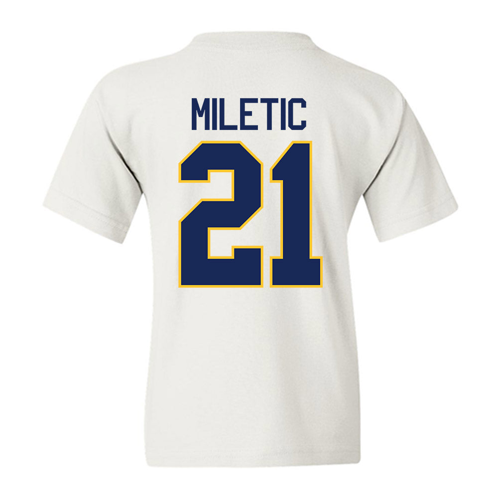 Marquette - NCAA Men's Basketball : Ian Miletic - NCAA® March Madness® 2025 Shersey Youth T-Shirt-1