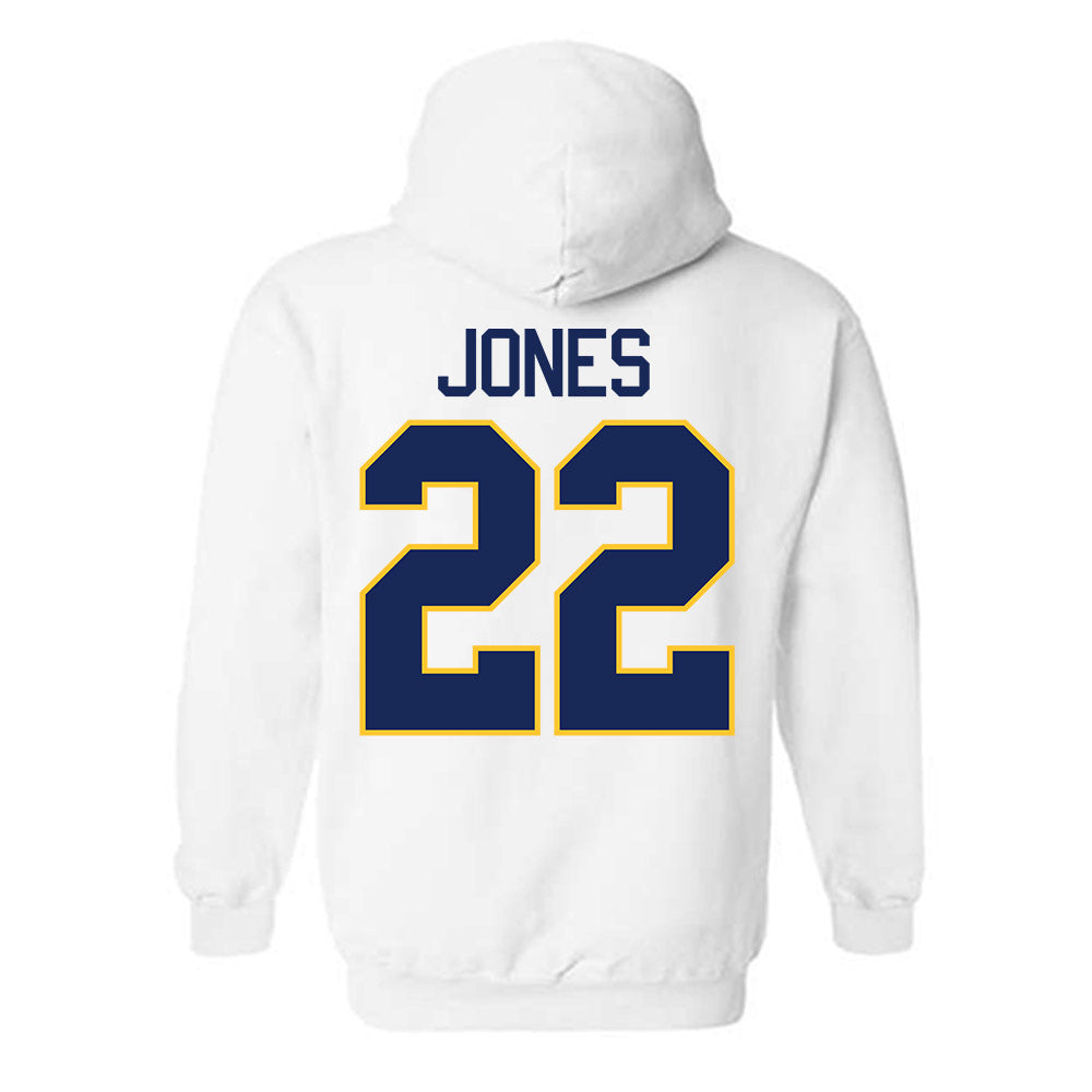 Marquette - NCAA Men's Basketball : Sean Jones - NCAA® March Madness® 2025 Shersey Hooded Sweatshirt-1