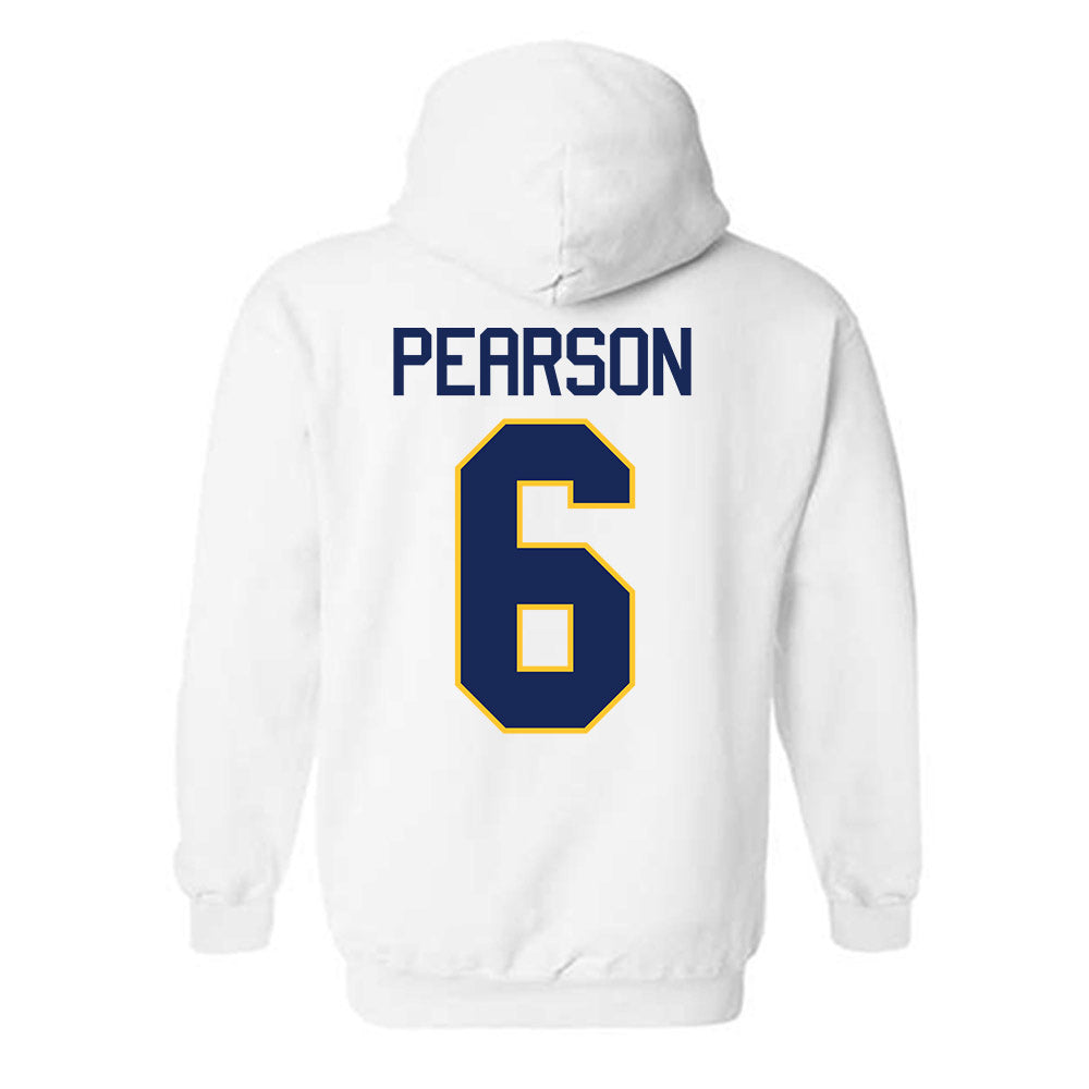 Marquette - NCAA Men's Basketball : Sheek Pearson - NCAA® March Madness® 2025 Shersey Hooded Sweatshirt-1