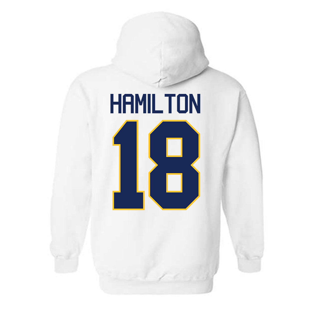Marquette - NCAA Men's Basketball : Caedin Hamilton - NCAA® March Madness® 2025 Shersey Hooded Sweatshirt-1
