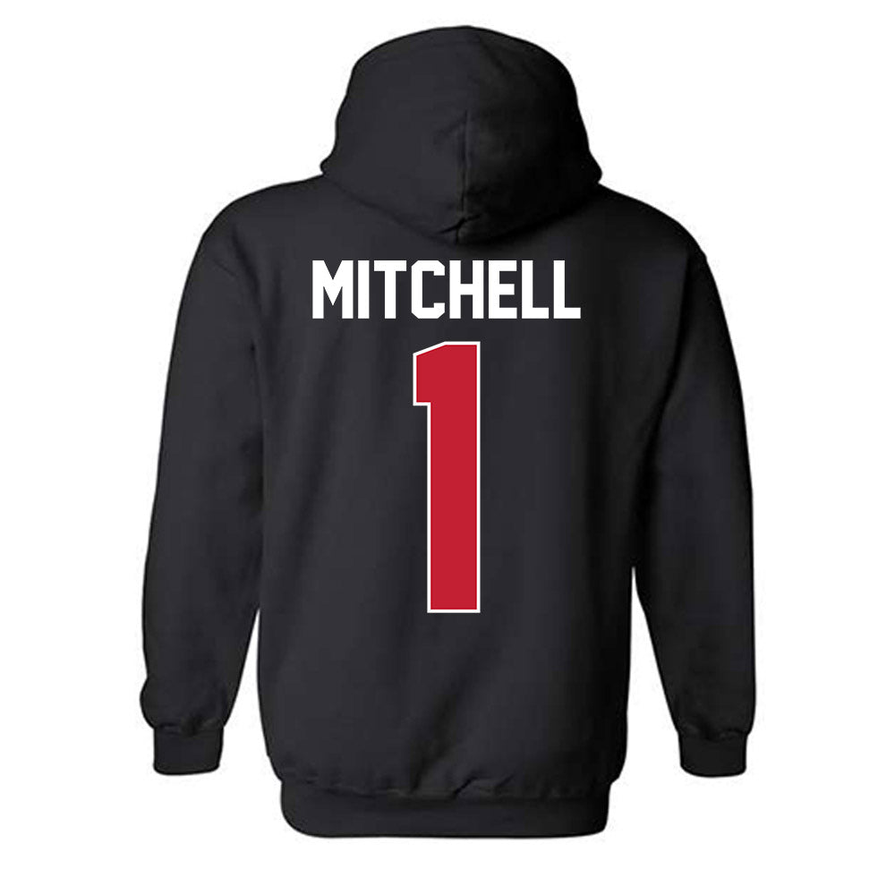 St. Johns - NCAA Men's Basketball : Dillon Mitchell - NCAA® March Madness® 2025 Shersey Hooded Sweatshirt-1