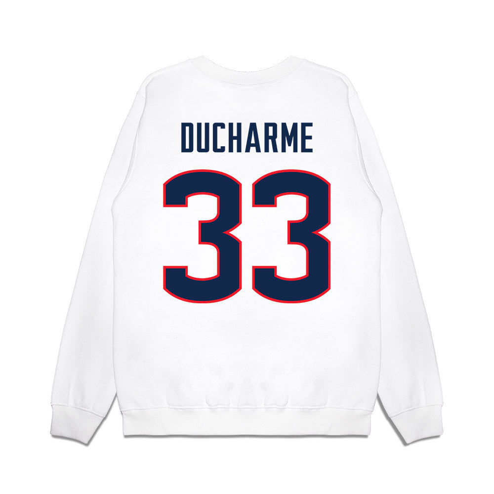 UConn - NCAA Women's Basketball : Caroline Ducharme - NCAA® March Madness® 2025 Sweet Sixteen Premium Crewneck Sweatshirt-1
