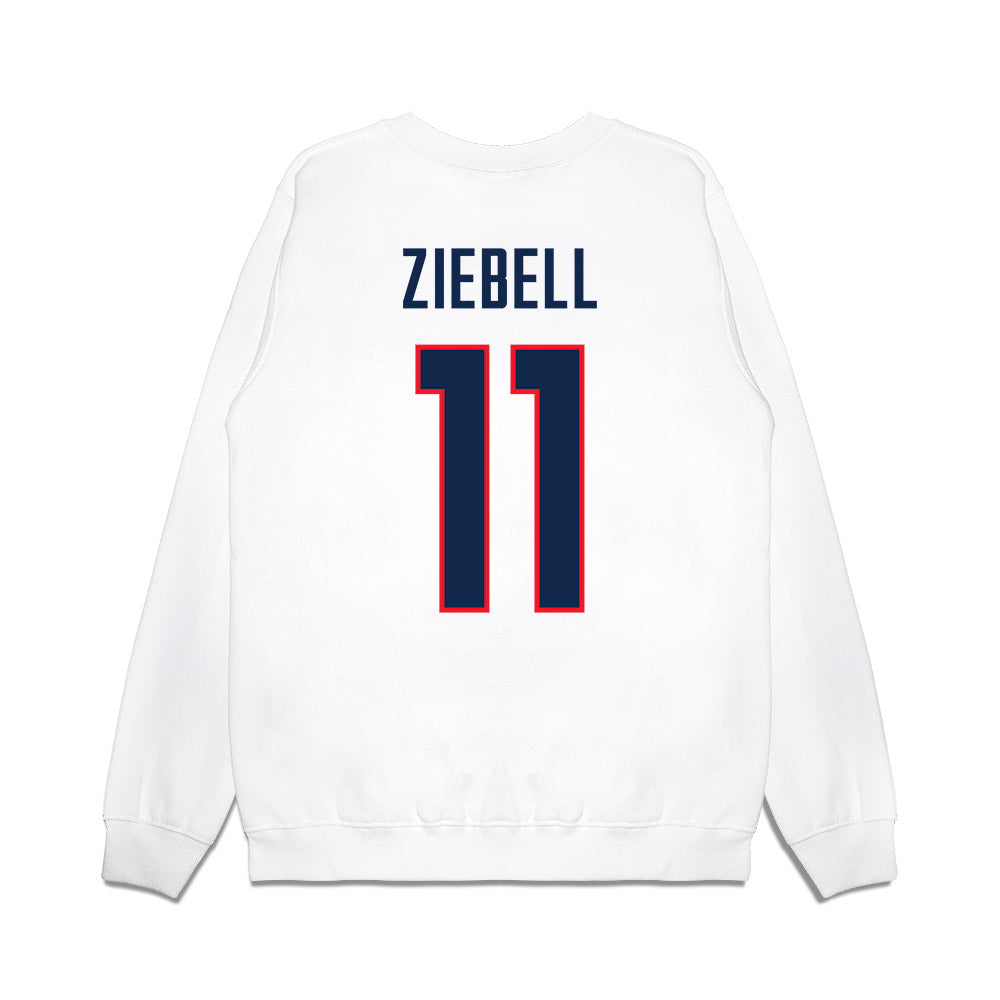 UConn - NCAA Women's Basketball : Allie Ziebell - NCAA® March Madness® 2025 Sweet Sixteen Premium Crewneck Sweatshirt-1