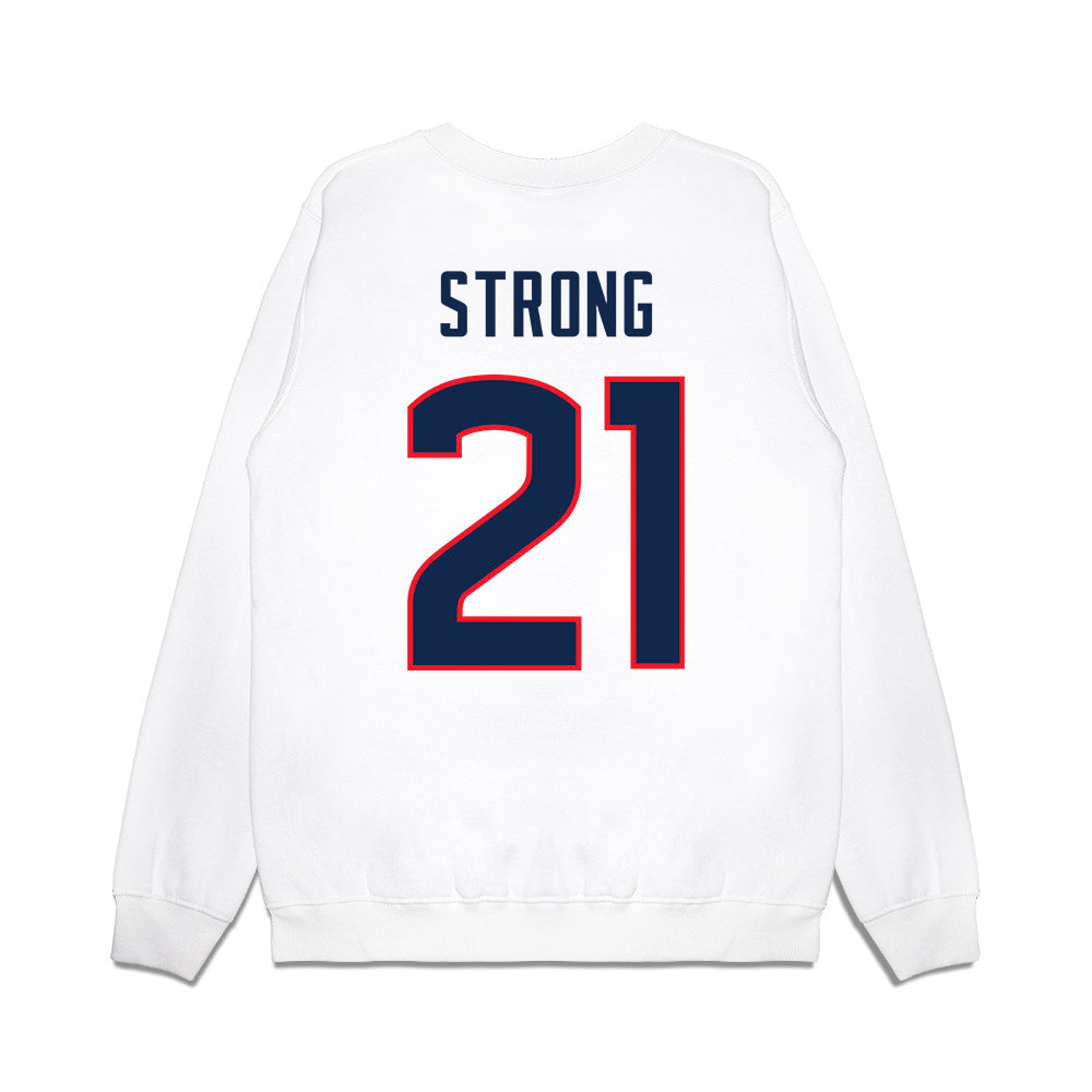 UConn - NCAA Women's Basketball : Sarah Strong - NCAA® March Madness® 2025 Sweet Sixteen Premium Crewneck Sweatshirt-1