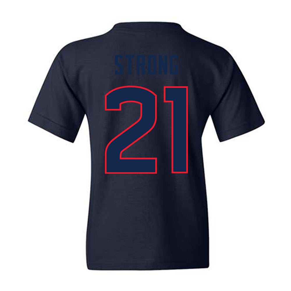 UConn - NCAA Women's Basketball : Sarah Strong - NCAA® March Madness® 2025 Shersey Youth T-Shirt-1
