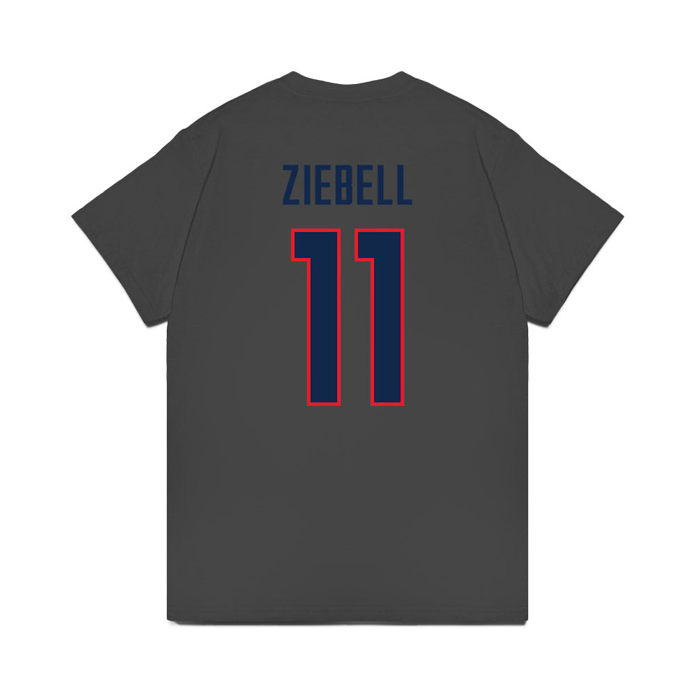 UConn - NCAA Women's Basketball : Allie Ziebell - NCAA® March Madness® 2025 Final Four Premium T-Shirt-1