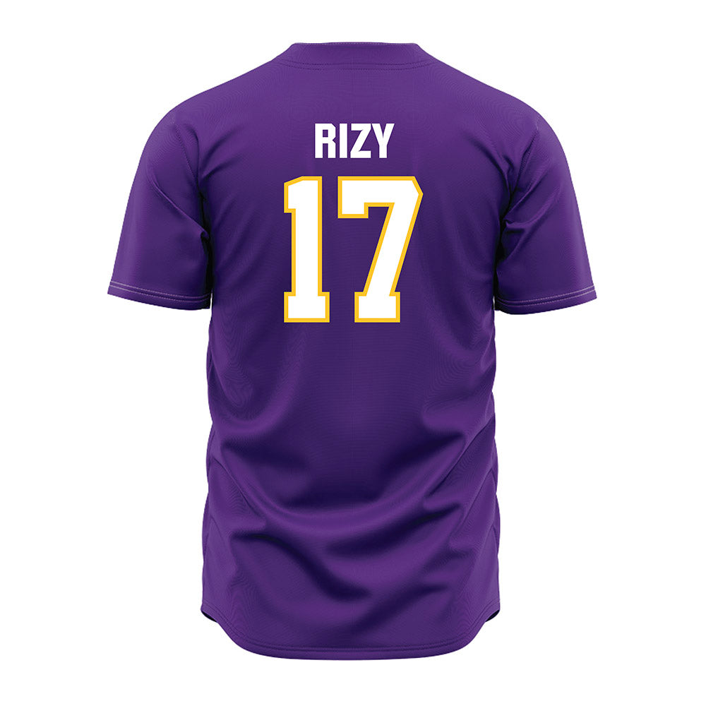 LSU - NCAA Baseball : Mavrick Rizy - Purple Jersey-1