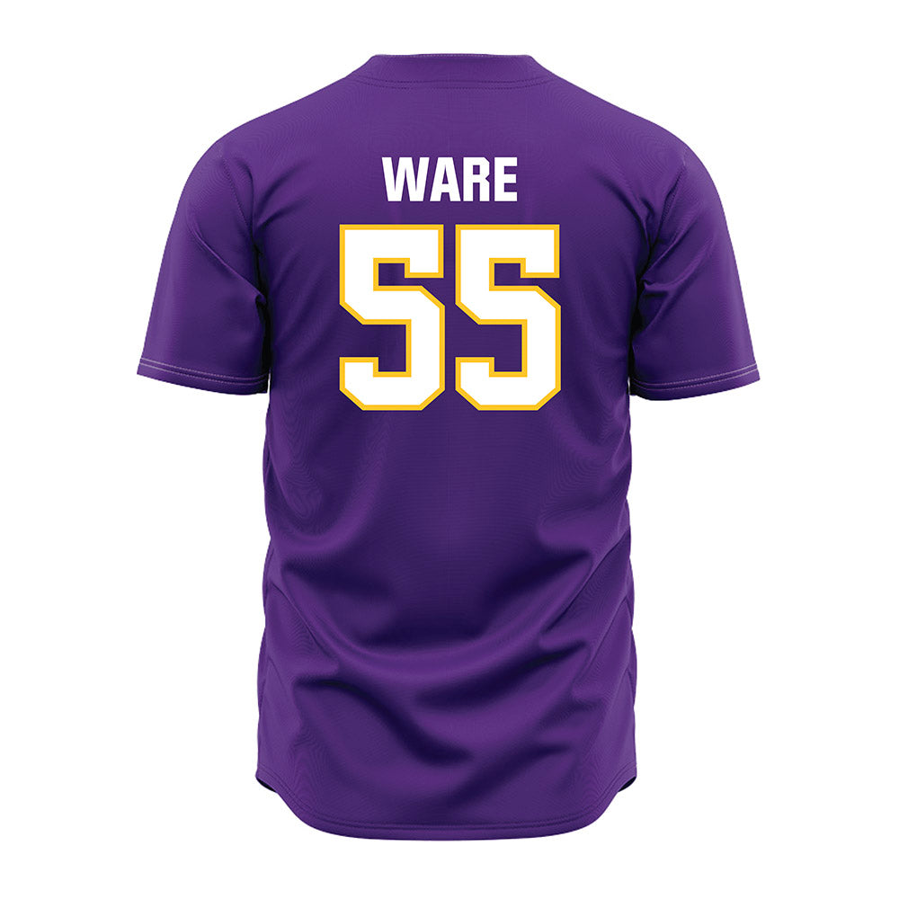LSU - NCAA Baseball : Conner Ware - Purple Jersey-1