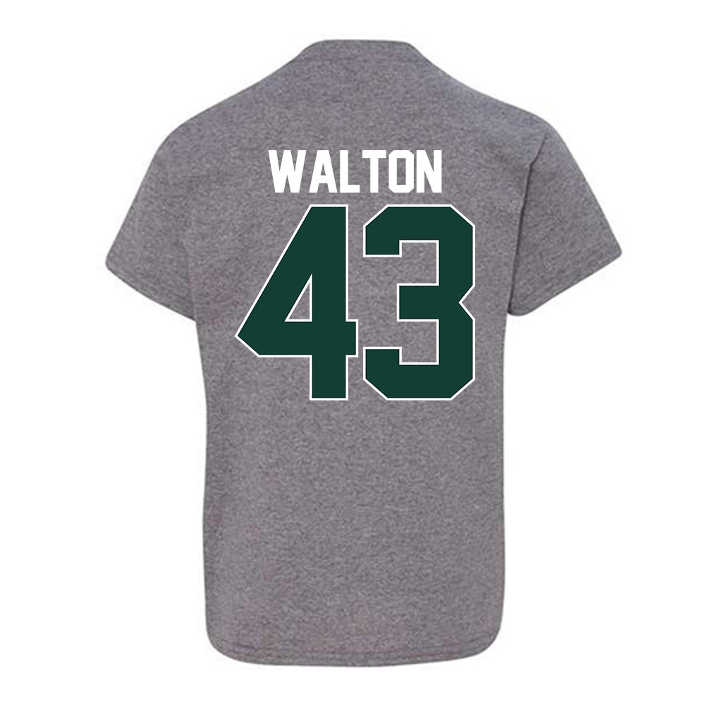 Michigan State - NCAA Men's Basketball : Colin Walton - NCAA® March Madness® 2025 Shersey Youth T-Shirt-1