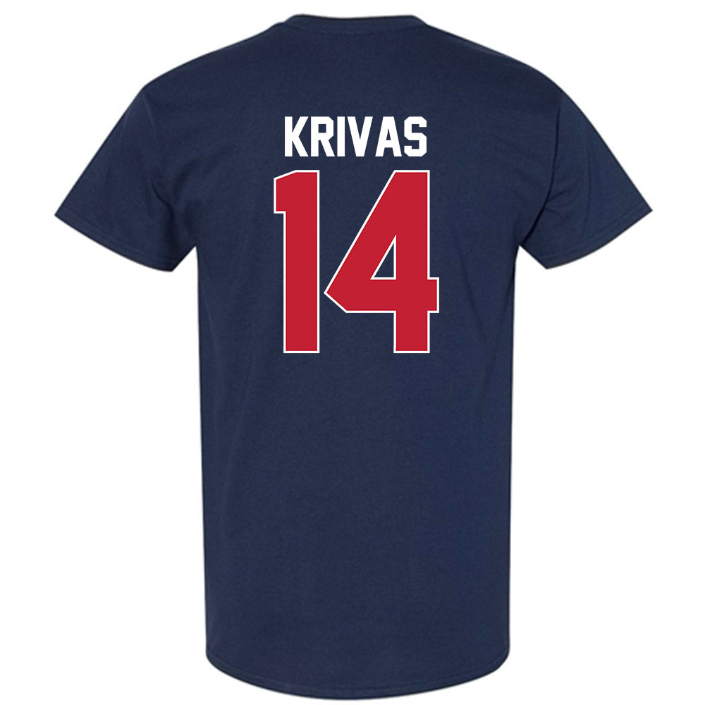 Arizona - NCAA Men's Basketball : Motiejus Krivas - NCAA® March Madness® 2025 Shersey T-Shirt-1