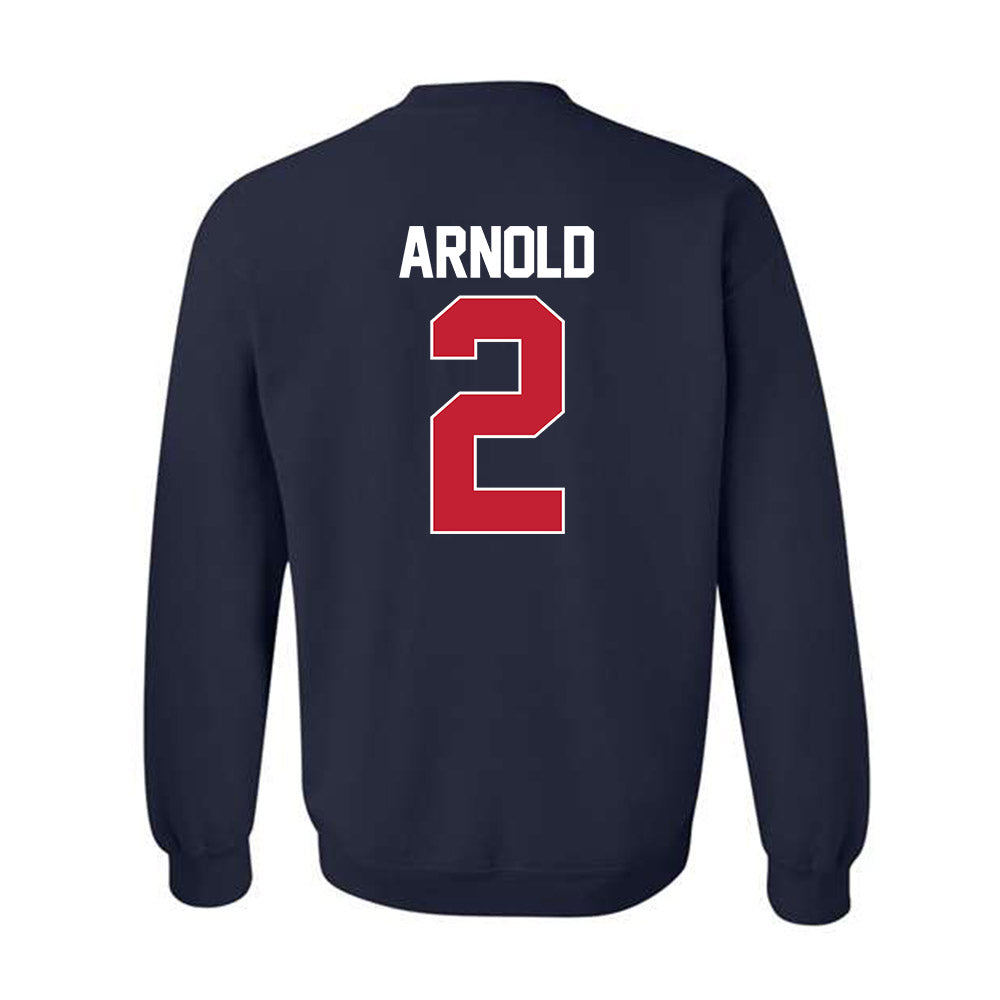 Arizona - NCAA Men's Basketball : Addison Arnold - NCAA® March Madness® 2025 Shersey Crewneck Sweatshirt-1