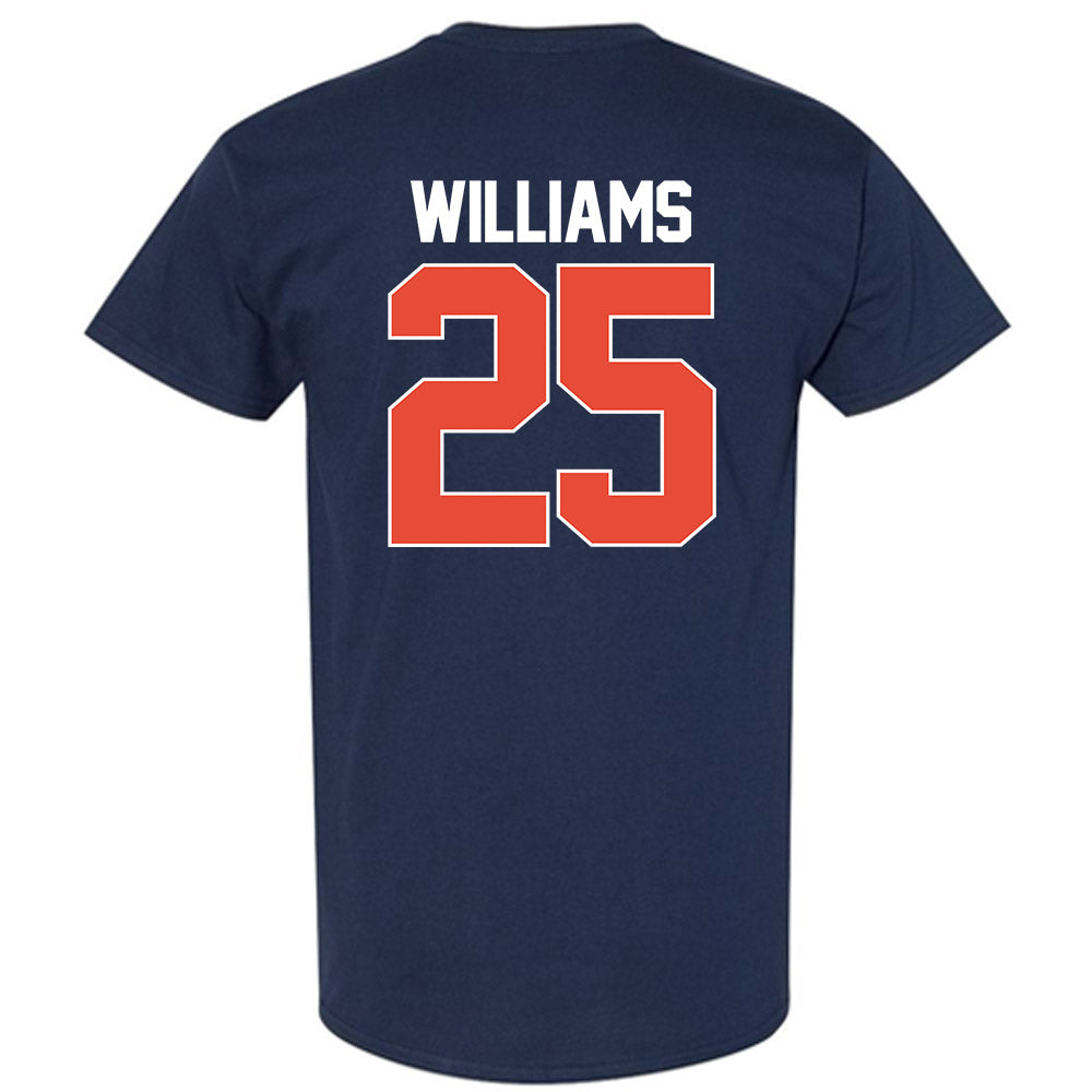 Illinois - NCAA Men's Basketball : Max Williams - NCAA® March Madness® 2025 Shersey T-Shirt-1