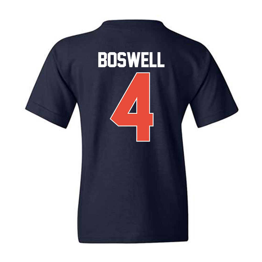 Illinois - NCAA Men's Basketball : Kylan Boswell - NCAA® March Madness® 2025 Shersey Youth T-Shirt-1