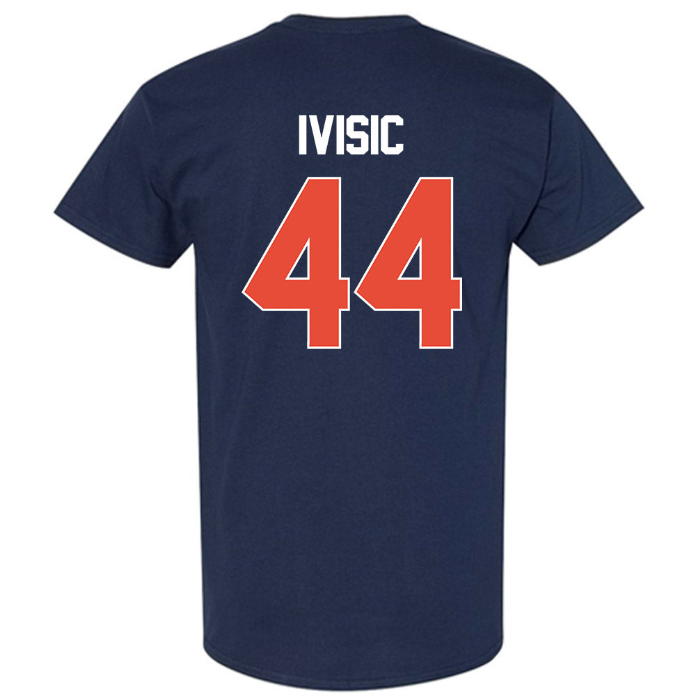 Illinois - NCAA Men's Basketball : Zvonimir Ivisic - NCAA® March Madness® 2025 Shersey T-Shirt-1