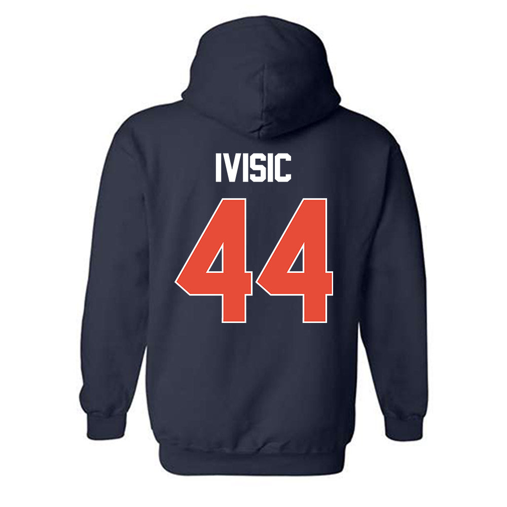 Illinois - NCAA Men's Basketball : Zvonimir Ivisic - NCAA® March Madness® 2025 Shersey Hooded Sweatshirt-1