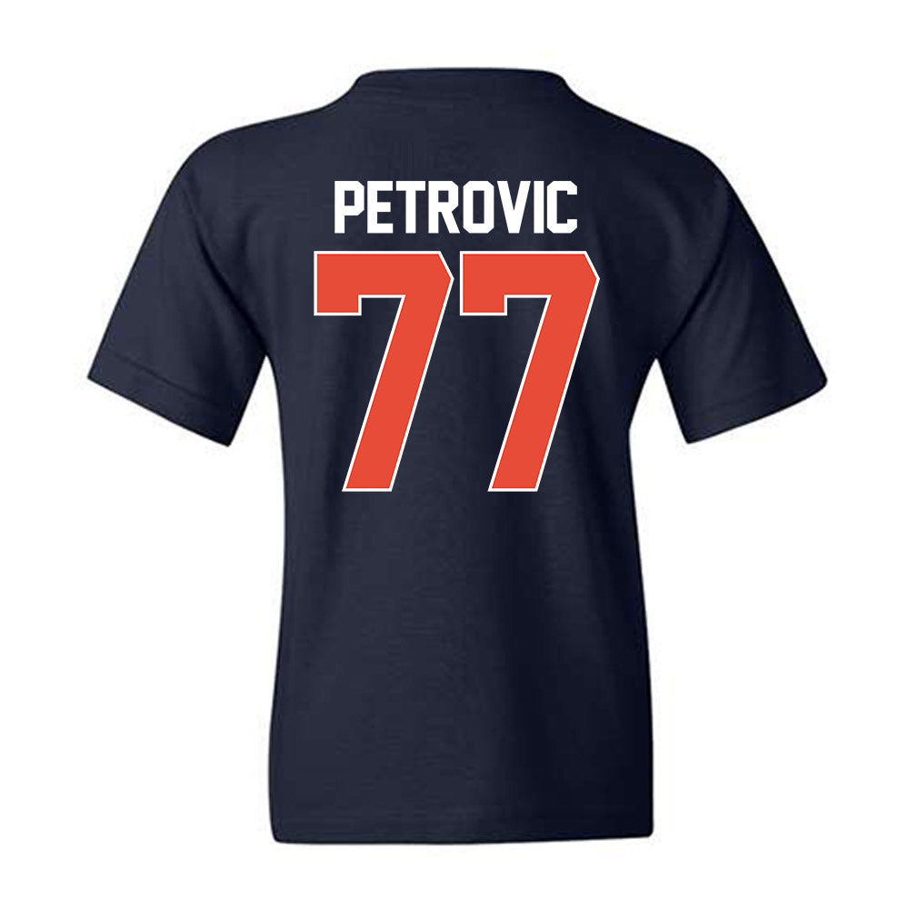Illinois - NCAA Men's Basketball : Mihailo Petrovic - NCAA® March Madness® 2025 Shersey Youth T-Shirt-1