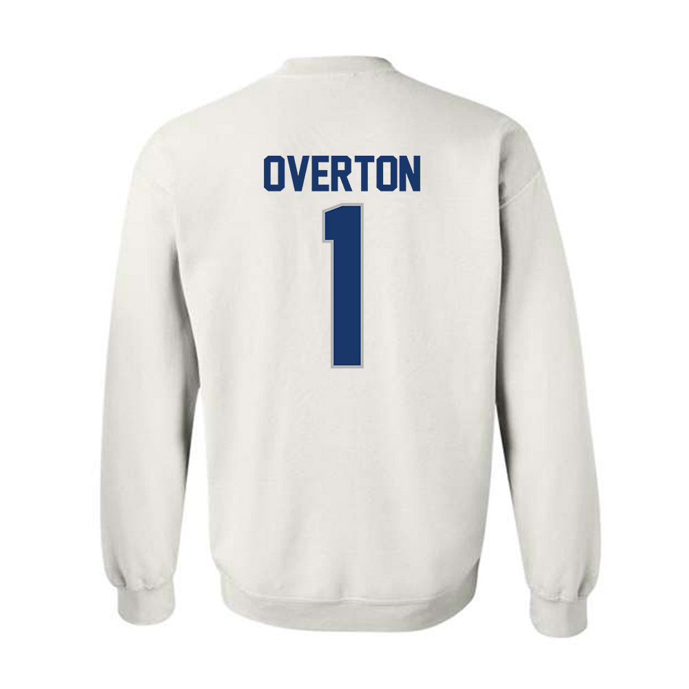 Drake - NCAA Men's Basketball : Kevin Overton - NCAA® March Madness® 2025 Shersey Crewneck Sweatshirt-1