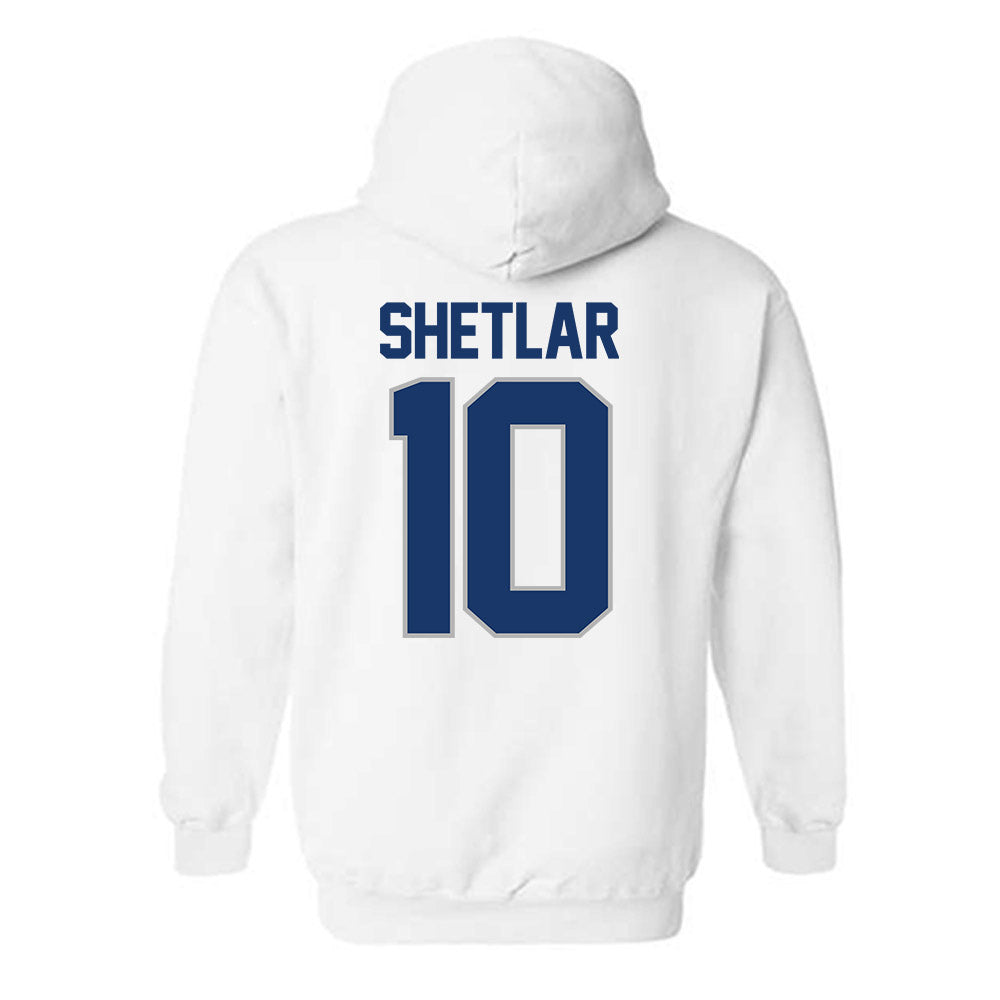 Drake - NCAA Men's Basketball : Eli Shetlar - NCAA® March Madness® 2025 Shersey Hooded Sweatshirt-1