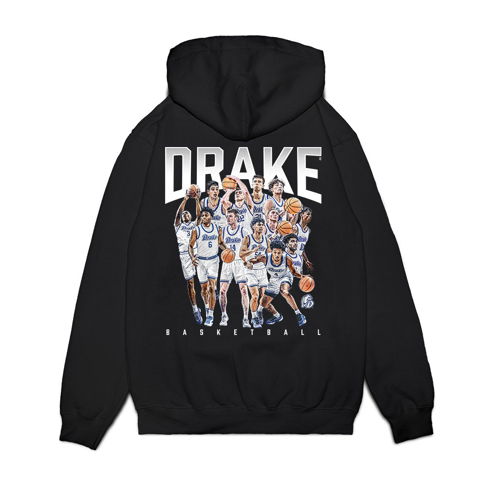 Drake - NCAA Men's Basketball : - NCAA® March Madness® 2025 Team Premium Hooded Sweatshirt-1