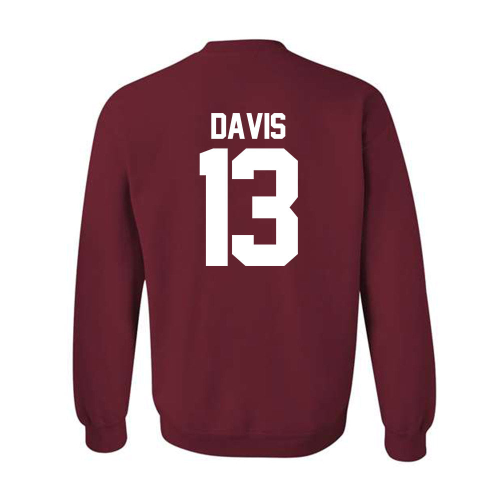 Oklahoma - NCAA Men's Basketball : Tae Davis - NCAA® March Madness® 2025 Shersey Crewneck Sweatshirt-1