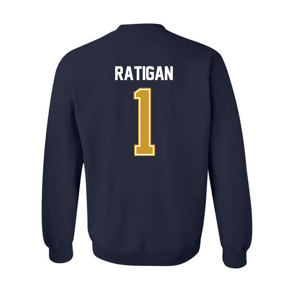 Notre Dame - NCAA Women's Basketball : Kelly Ratigan - NCAA® March Madness® 2025 Shersey Crewneck Sweatshirt-1