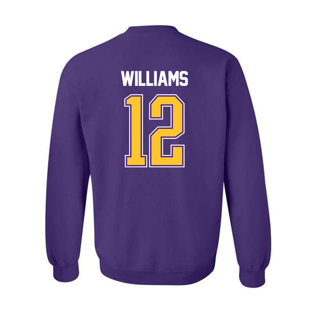 LSU - NCAA Women's Basketball : Mikaylah Williams - NCAA® March Madness® 2025 Shersey Crewneck Sweatshirt-1