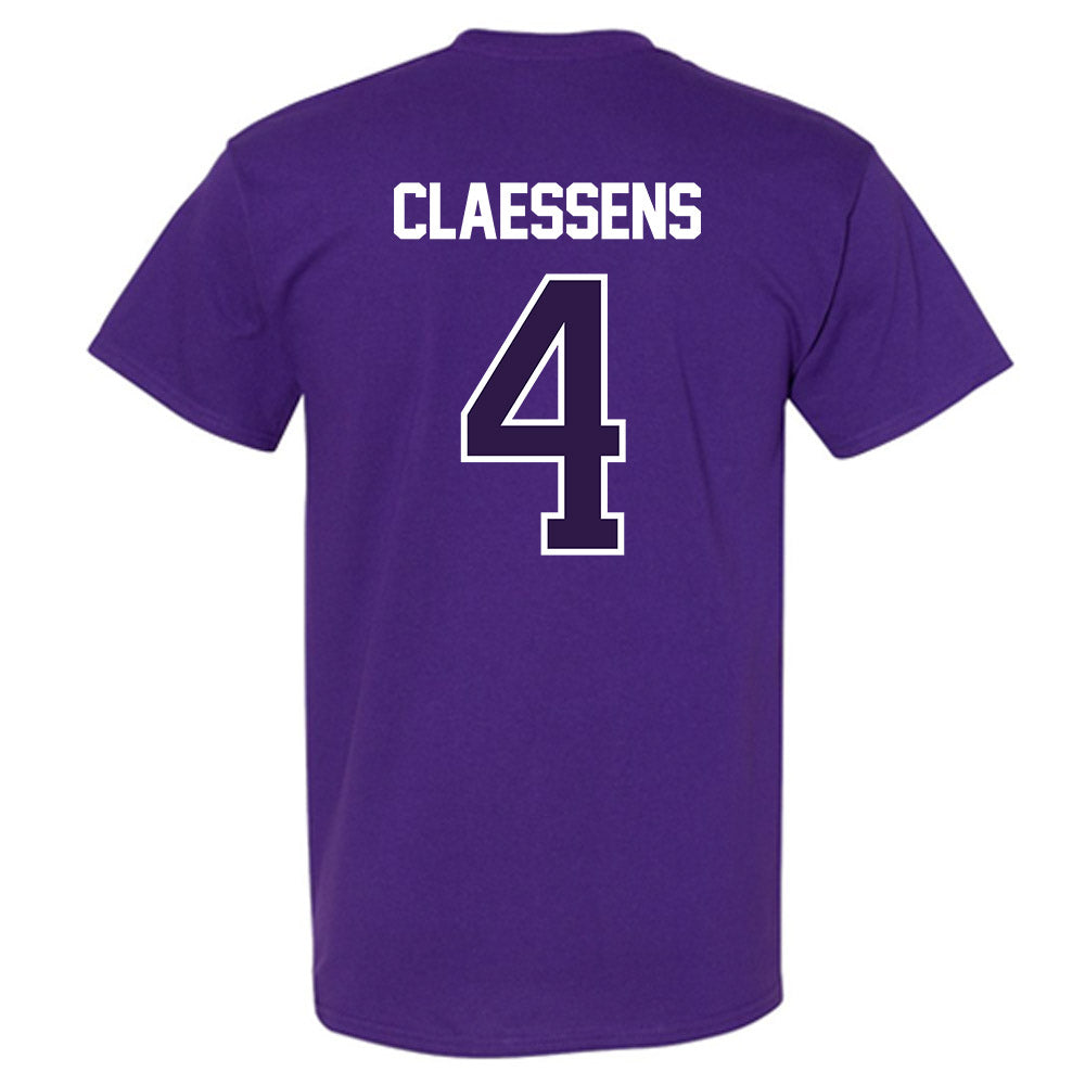 Kansas State - NCAA Women's Basketball : Nastja Claessens - NCAA® March Madness® 2025 Shersey T-Shirt-1