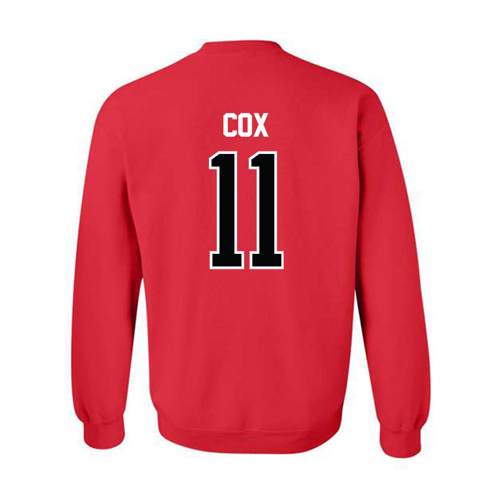 NC State - NCAA Women's Basketball : Madison Cox - NCAA® March Madness® 2025 Shersey Crewneck Sweatshirt-1