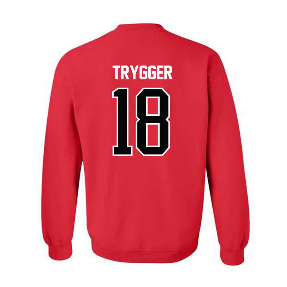 NC State - NCAA Women's Basketball : Tilda Trygger - NCAA® March Madness® 2025 Shersey Crewneck Sweatshirt-1