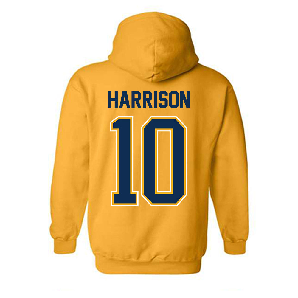 West Virginia - NCAA Women's Basketball : Jordan Harrison - NCAA® March Madness® 2025 Shersey Hooded Sweatshirt-1