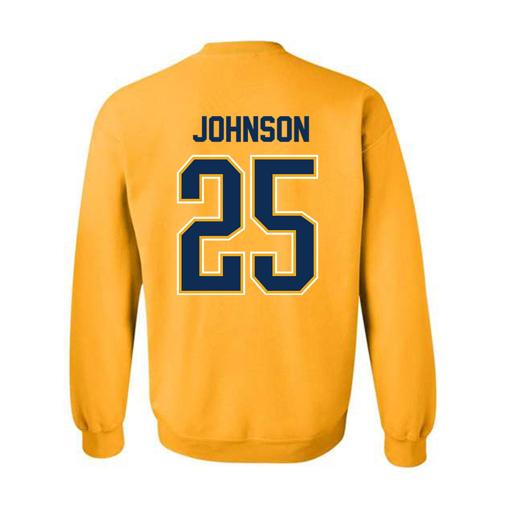 West Virginia - NCAA Women's Basketball : Loghan Johnson - NCAA® March Madness® 2025 Shersey Crewneck Sweatshirt-1