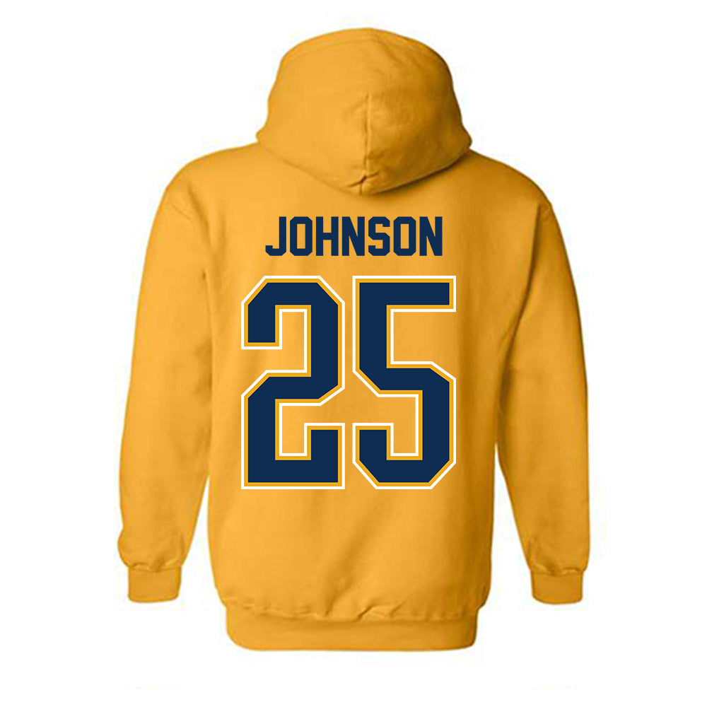 West Virginia - NCAA Women's Basketball : Loghan Johnson - NCAA® March Madness® 2025 Shersey Hooded Sweatshirt-1