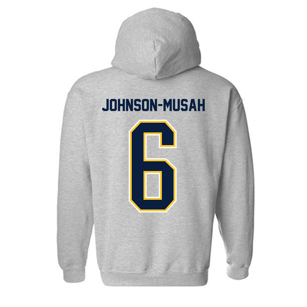 UC Berkeley - NCAA Women's Basketball : Isis Johnson-Musah - NCAA® March Madness® 2025 Shersey Hooded Sweatshirt-1