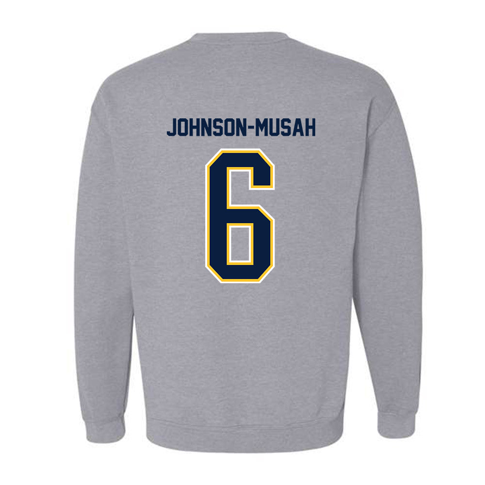 UC Berkeley - NCAA Women's Basketball : Isis Johnson-Musah - NCAA® March Madness® 2025 Shersey Crewneck Sweatshirt-1