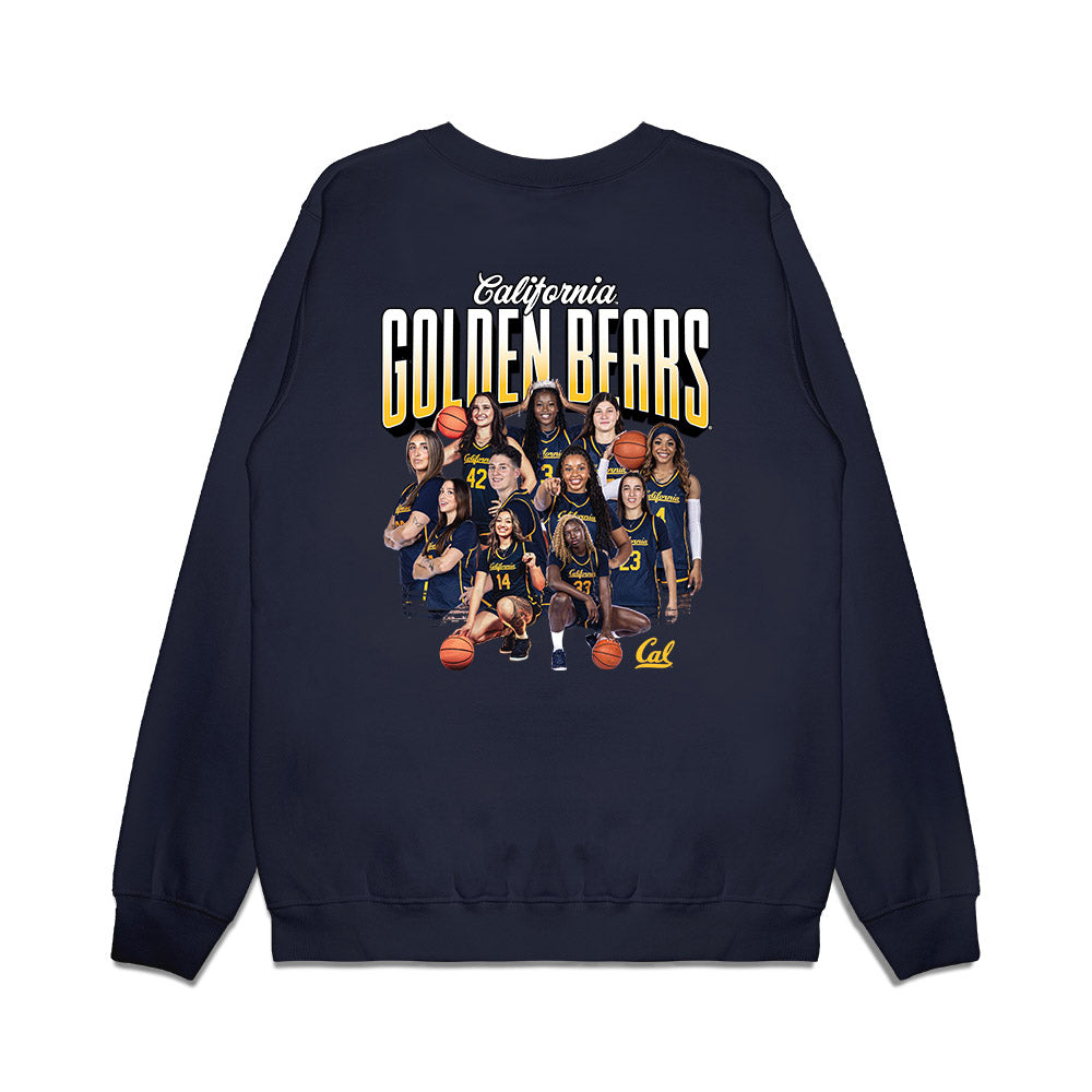 UC Berkeley - NCAA Women's Basketball : - NCAA® March Madness® 2025 Team Premium Crewneck Sweatshirt-1