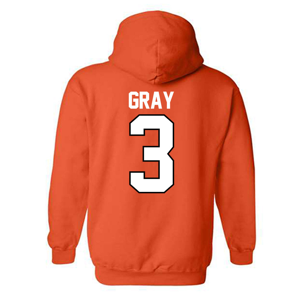 Oklahoma State - NCAA Women's Basketball : Micah Gray - NCAA® March Madness® 2025 Shersey Hooded Sweatshirt-1