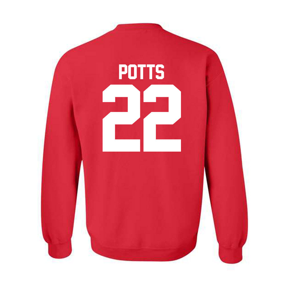 Nebraska - NCAA Women's Basketball : Natalie Potts - NCAA® March Madness® 2025 Shersey Crewneck Sweatshirt-1