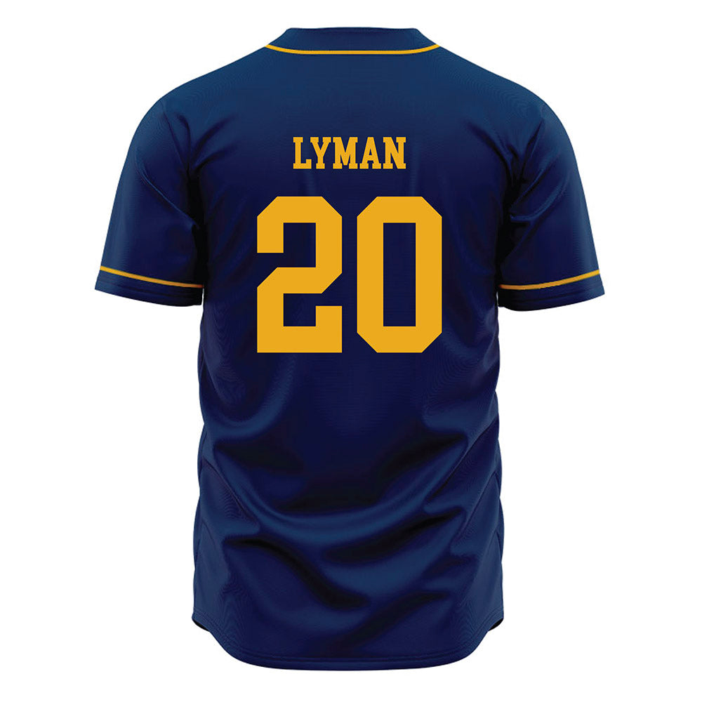 West Virginia - NCAA Baseball : Luke Lyman - Home Jersey-1