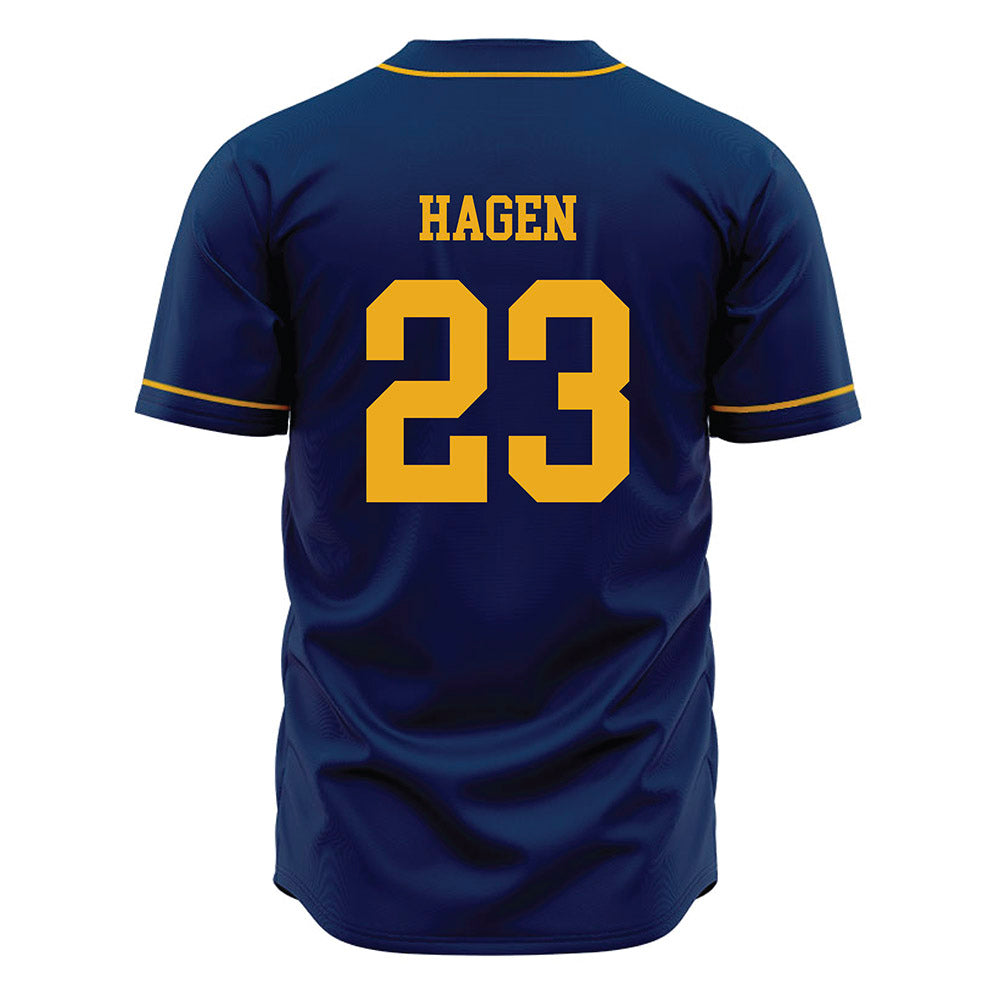 West Virginia - NCAA Baseball : David Hagen - Home Jersey-1