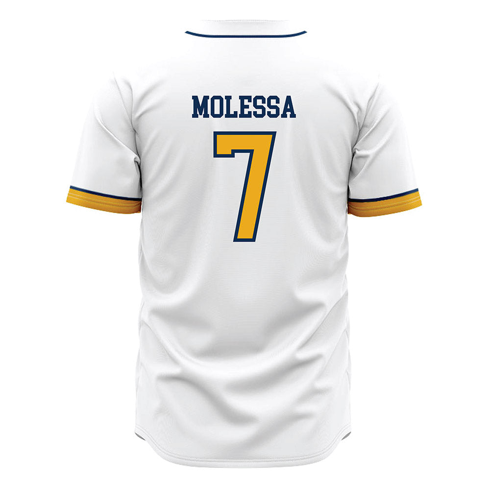 West Virginia - NCAA Baseball : Maxwell Molessa - Away Fashion Jersey-1