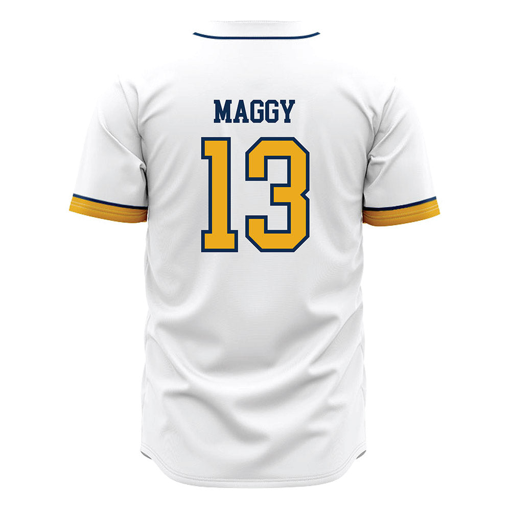 West Virginia - NCAA Baseball : Ryan Maggy - Away Fashion Jersey-1