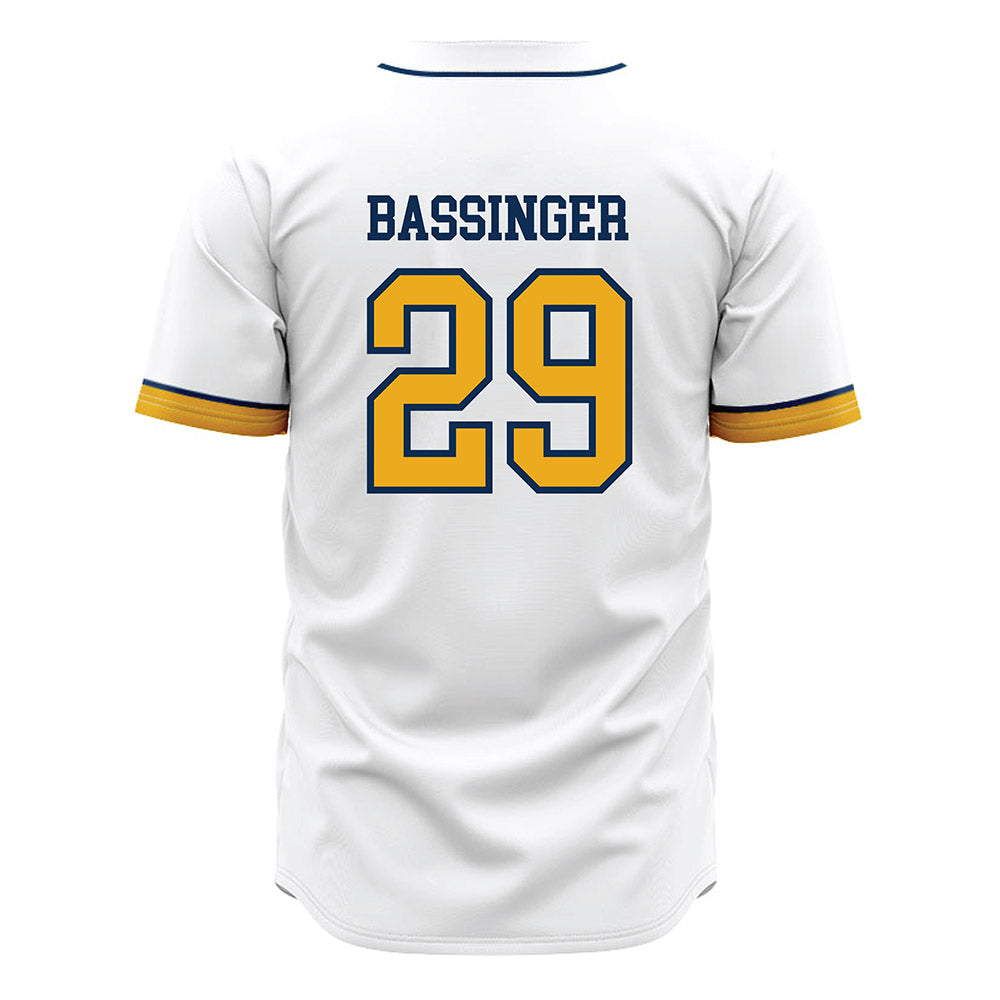 West Virginia - NCAA Baseball : Reese Bassinger - Away Fashion Jersey-1