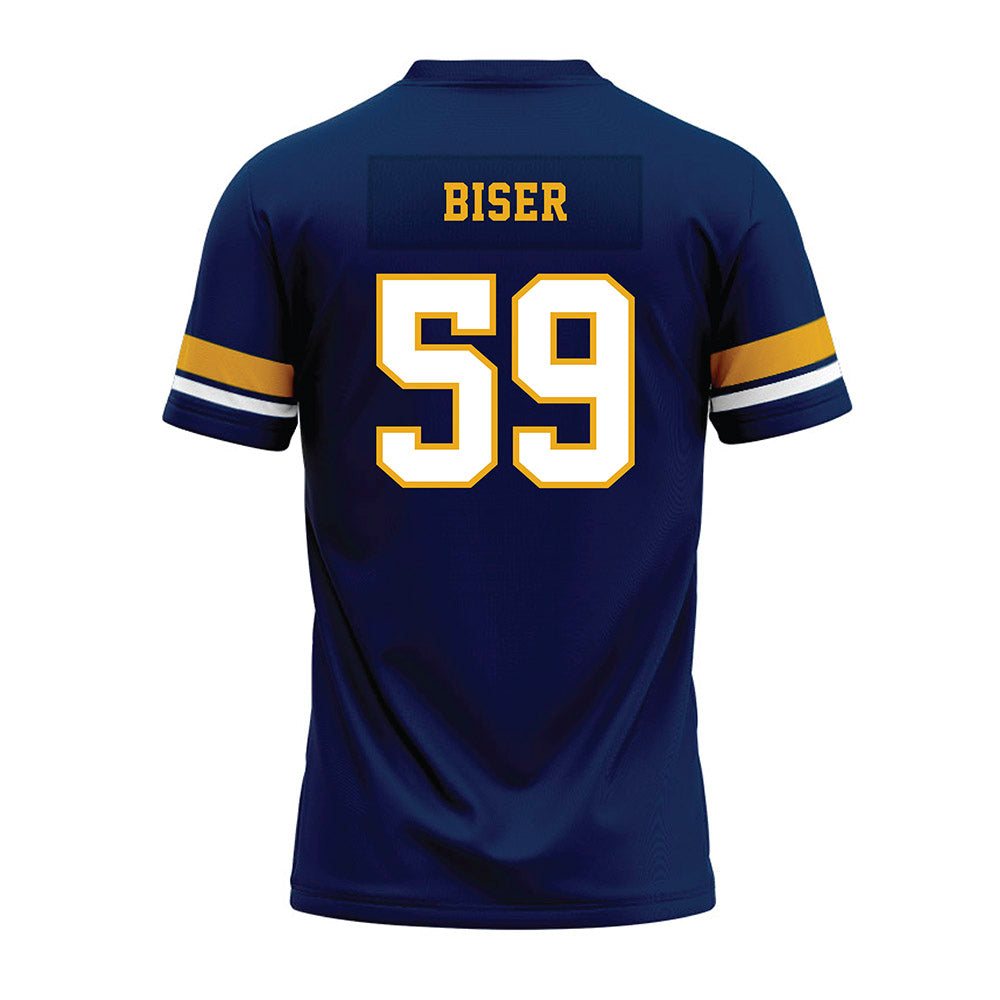 West Virginia - NCAA Football : Jackson Biser - Blue Premium Football Jersey-1