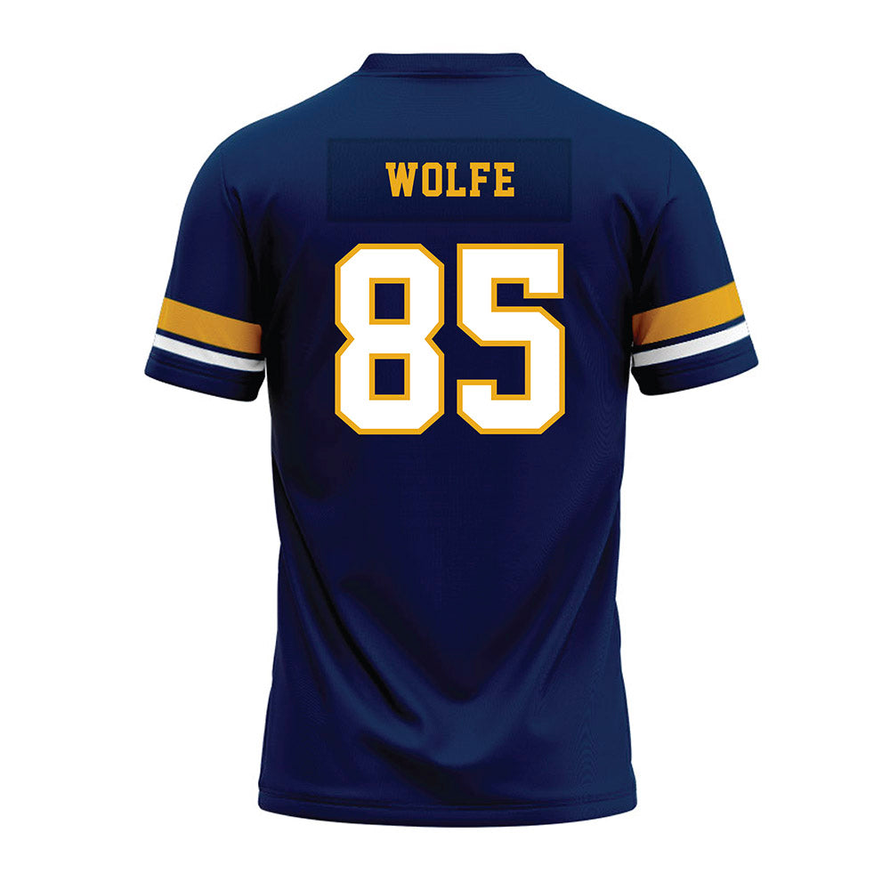 West Virginia - NCAA Football : Ryan Wolfe - Blue Premium Football Jersey-1